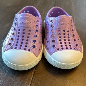 Native Metallic Purple Slip-on Shoes